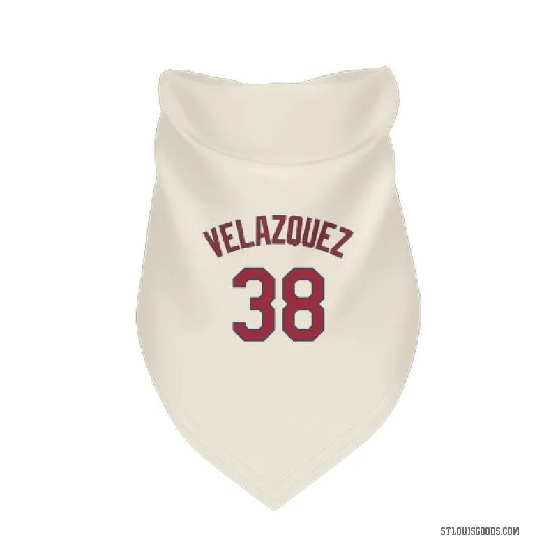 Nelson Velazquez Cream St. Louis Cardinals Cat & Dog Pet Bandana