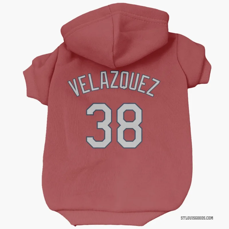 Nelson Velazquez  Red St. Louis Cardinals  Cat & Dog Pet Hoodie