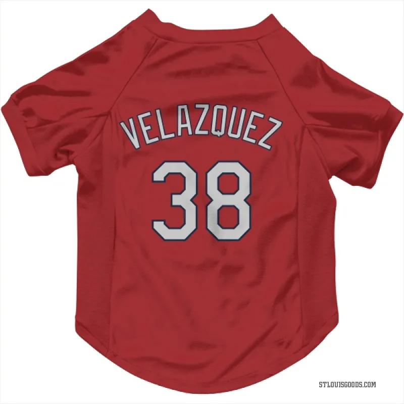 Nelson Velazquez  Red St. Louis Cardinals  Cat & Dog Pet Jersey
