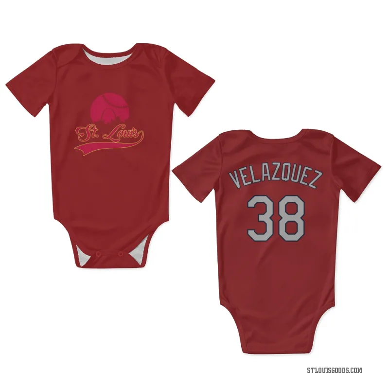 Nelson Velazquez  Red St. Louis Cardinals  Newborn & Infant Bodysuit