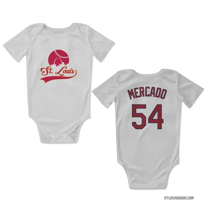 Oscar Mercado  White St. Louis Cardinals  Newborn & Infant Bodysuit