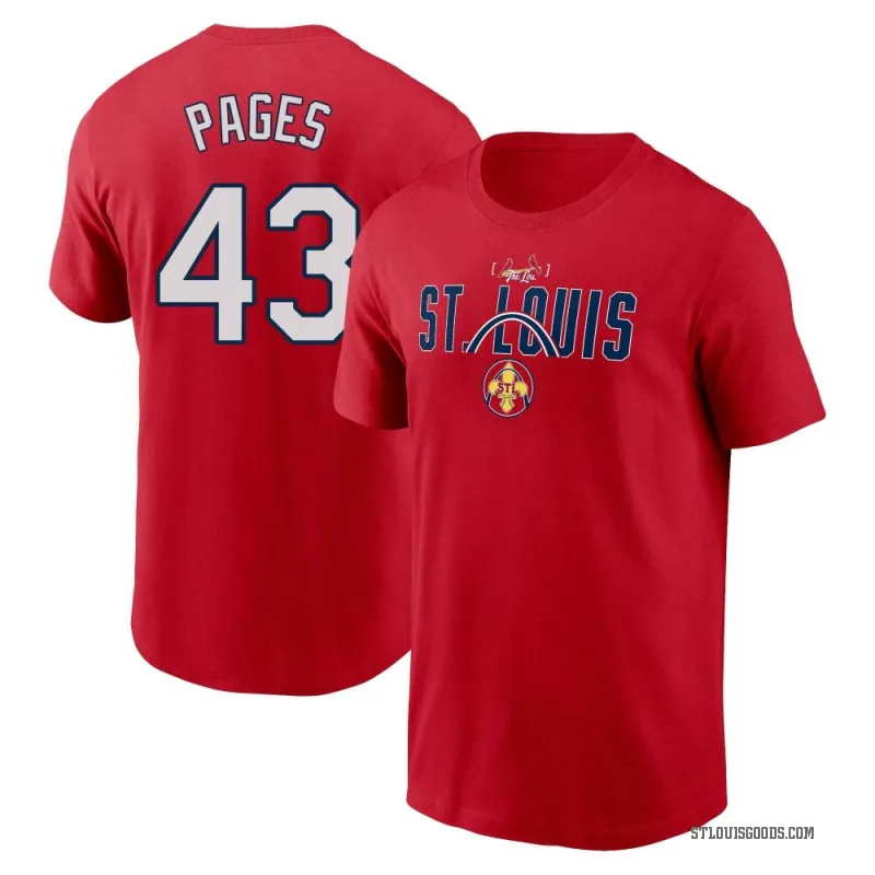 Pedro Pages Men's Red St. Louis Cardinals 2024 City Connect Graphic T-Shirt