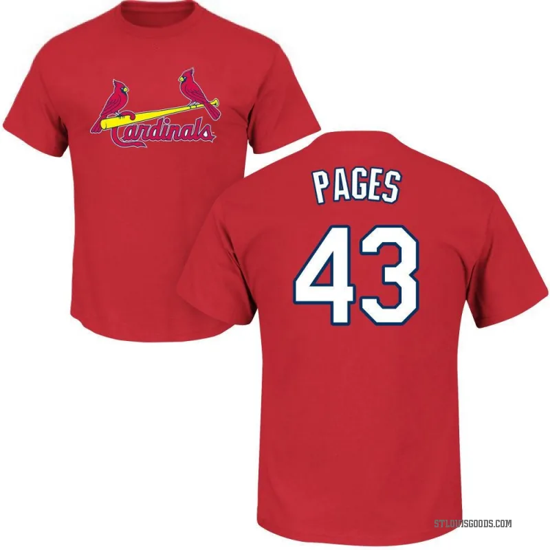 Pedro Pages Youth Red St. Louis Cardinals Roster T-Shirt -