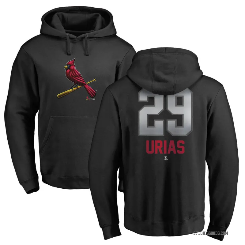 Ramon Urias Men's Black St. Louis Cardinals Branded Midnight Mascot Pullover Hoodie -