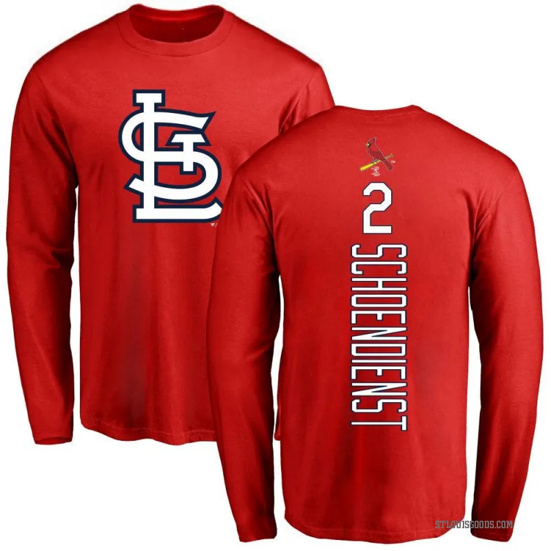 Red Schoendienst Men's Red St. Louis Cardinals Backer Long Sleeve T-Shirt -