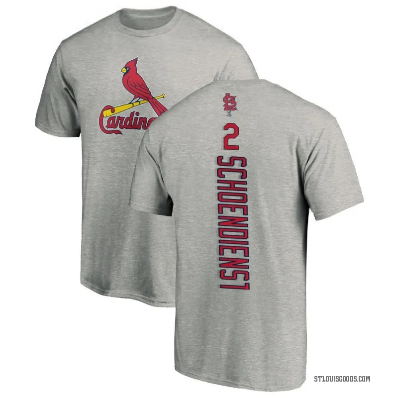 Red Schoendienst Men's Red St. Louis Cardinals Backer T-Shirt - Ash
