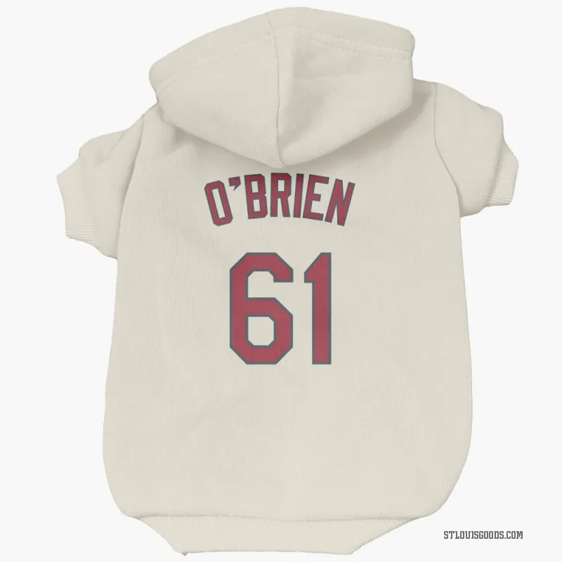 Riley O'Brien  Cream St. Louis Cardinals  Cat & Dog Pet Hoodie