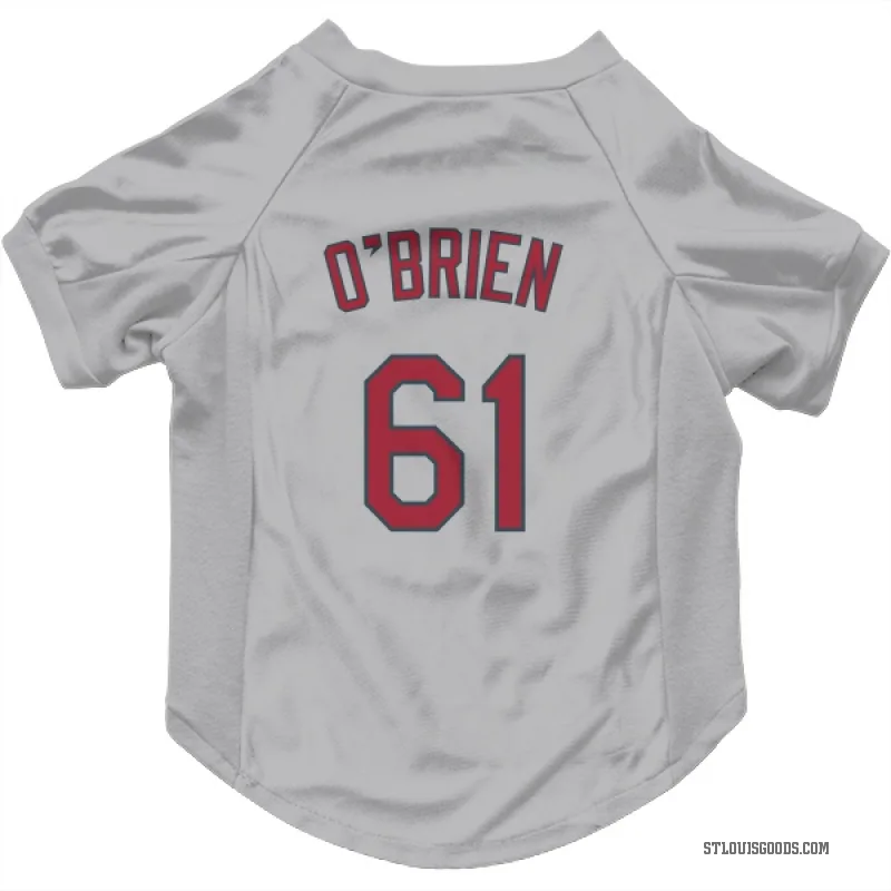 Riley O'Brien  Gray St. Louis Cardinals  Cat & Dog Pet Jersey