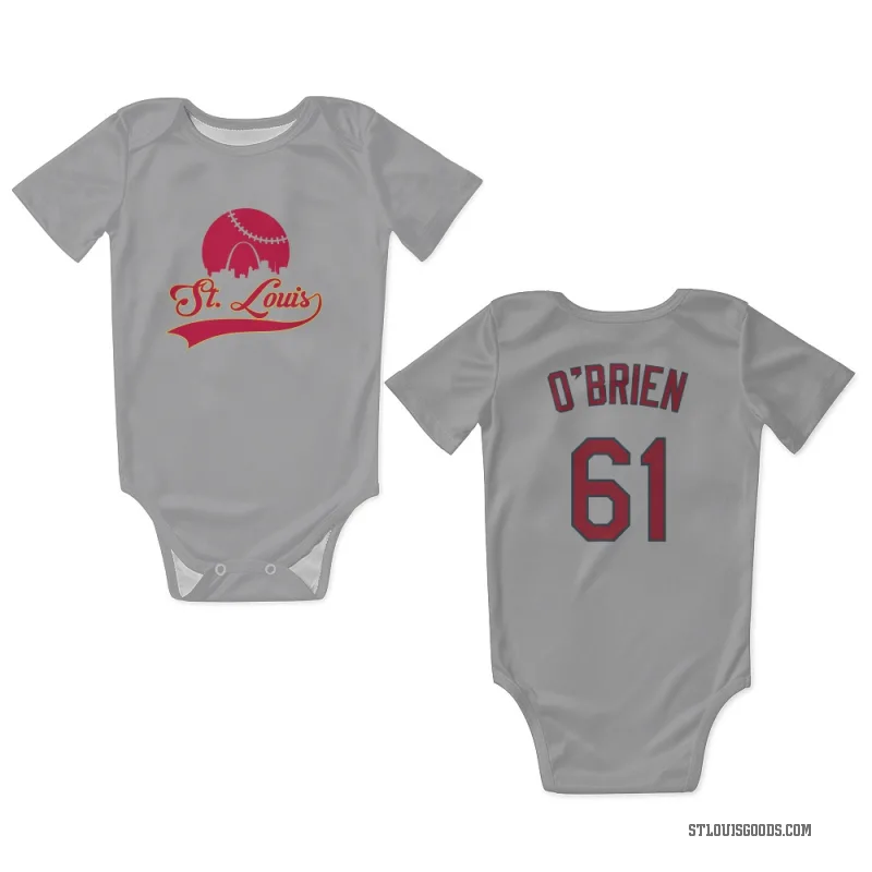 Riley O'Brien  Gray St. Louis Cardinals  Newborn & Infant Bodysuit