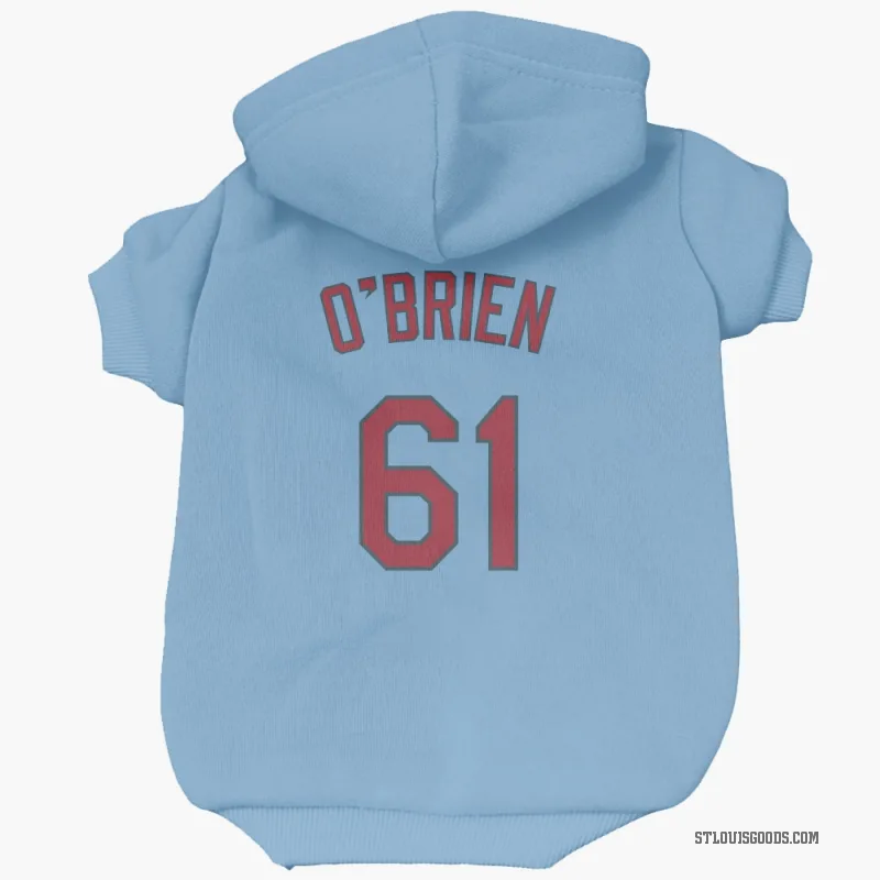 Riley O'Brien  Light Blue St. Louis Cardinals  Cat & Dog Pet Hoodie