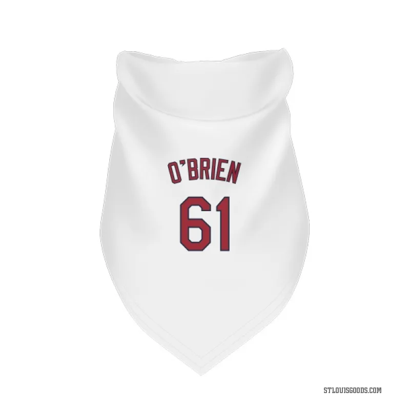 Riley O'Brien  White St. Louis Cardinals  Cat & Dog Pet Bandana