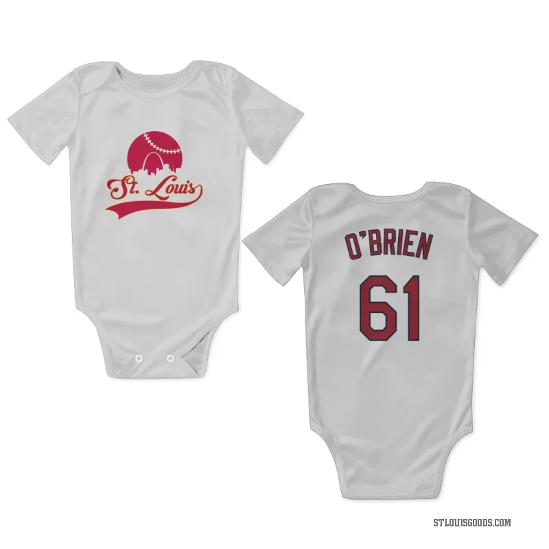 Riley O'Brien  White St. Louis Cardinals  Newborn & Infant Bodysuit