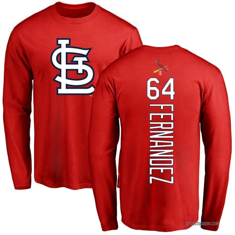 Ryan Fernandez Men's Red St. Louis Cardinals Backer Long Sleeve T-Shirt -