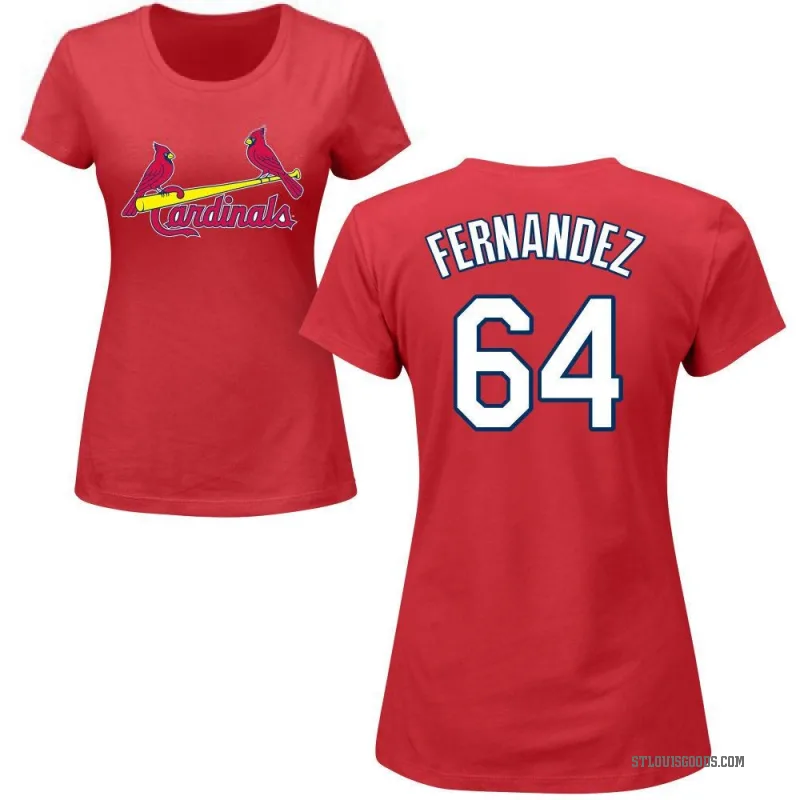 Ryan Fernandez Women's Red St. Louis Cardinals Roster T-Shirt -