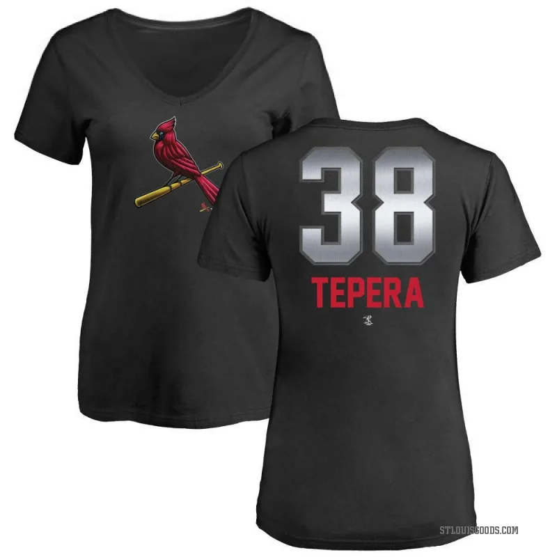 Ryan Tepera Women's Black St. Louis Cardinals Midnight Mascot V-Neck T-Shirt -