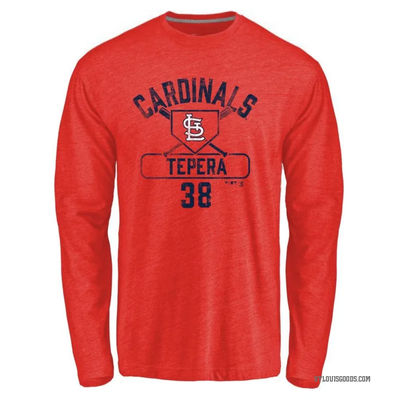 Ryan Tepera Youth Red St. Louis Cardinals Base Runner Long Sleeve T-Shirt -
