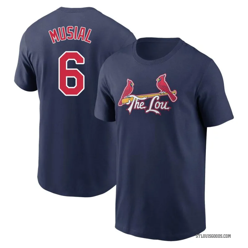 Stan Musial Men's Navy St. Louis Cardinals 2024 City Connect T-Shirt