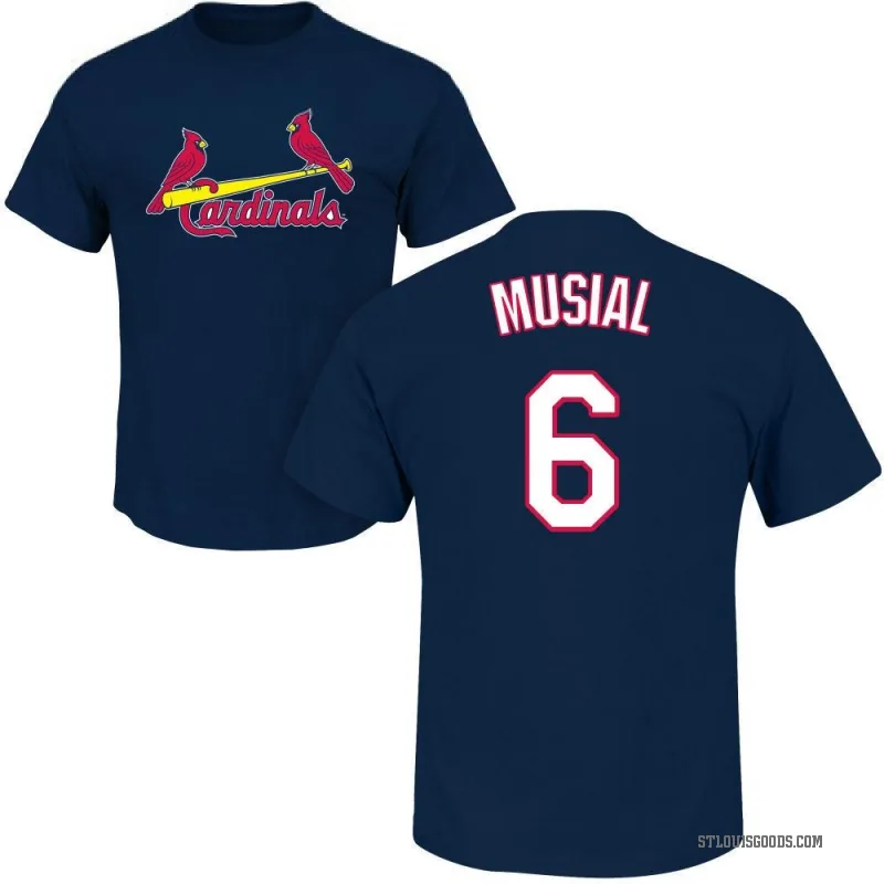 Stan Musial Men's Navy St. Louis Cardinals Roster T-Shirt -