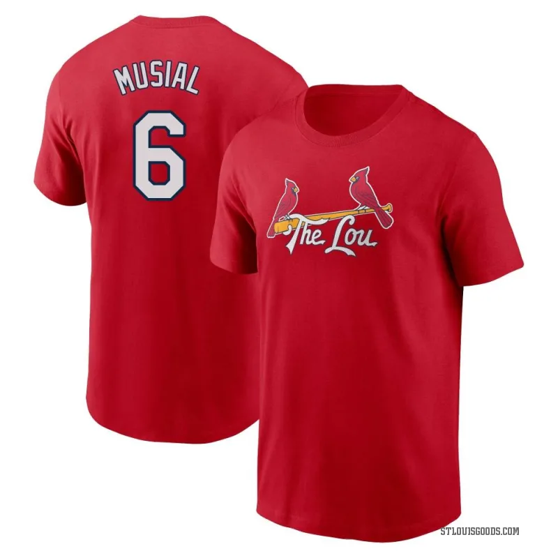 Stan Musial Youth Red St. Louis Cardinals 2024 City Connect Fuse T-Shirt