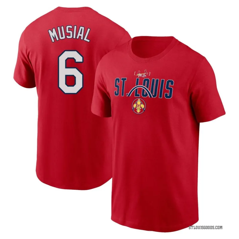 Stan Musial Youth Red St. Louis Cardinals 2024 City Connect Graphic T-Shirt