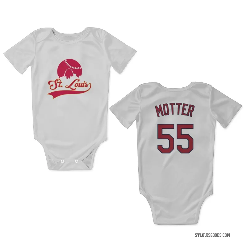 Taylor Motter  White St. Louis Cardinals  Newborn & Infant Bodysuit