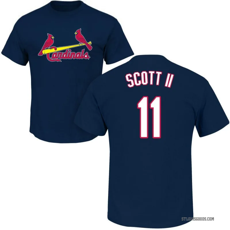 Victor Scott II Men's Navy St. Louis Cardinals Roster T-Shirt -
