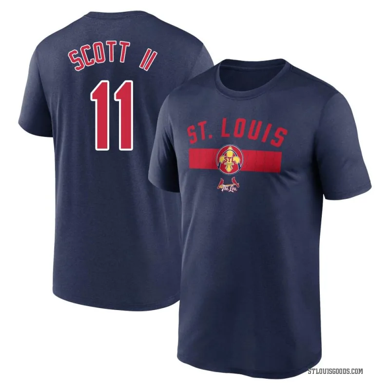 Victor Scott II Youth Navy St. Louis Cardinals 2024 City Connect Performance T-Shirt