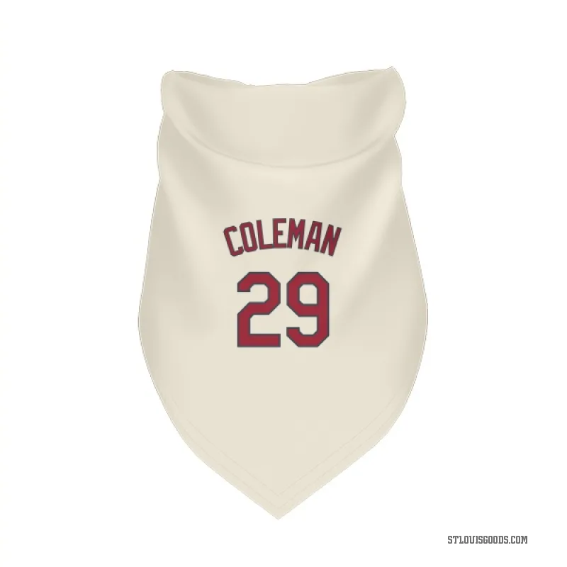 Vince Coleman  Cream St. Louis Cardinals  Cat & Dog Pet Bandana