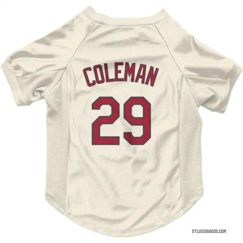 Vince Coleman  Cream St. Louis Cardinals  Cat & Dog Pet Jersey