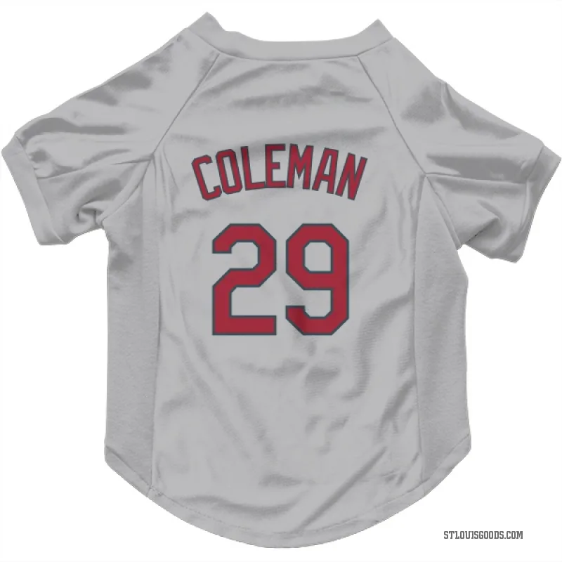 Vince Coleman  Gray St. Louis Cardinals  Cat & Dog Pet Jersey