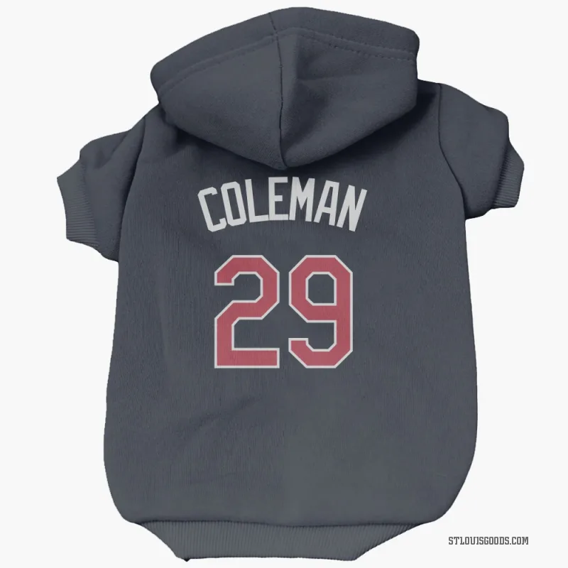Vince Coleman  Navy St. Louis Cardinals  Cat & Dog Pet Hoodie
