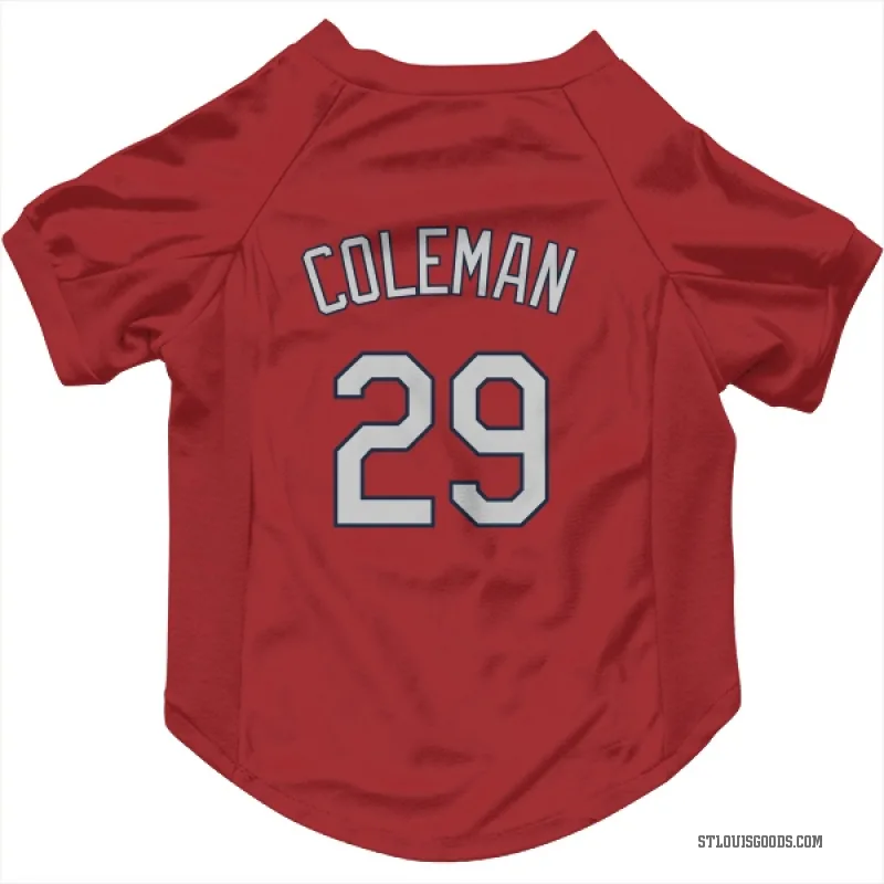Vince Coleman  Red St. Louis Cardinals  Cat & Dog Pet Jersey