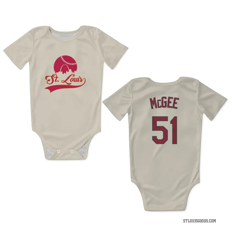 Willie McGee  Cream St. Louis Cardinals  Newborn & Infant Bodysuit