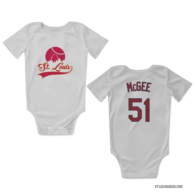 Willie McGee  White St. Louis Cardinals  Newborn & Infant Bodysuit