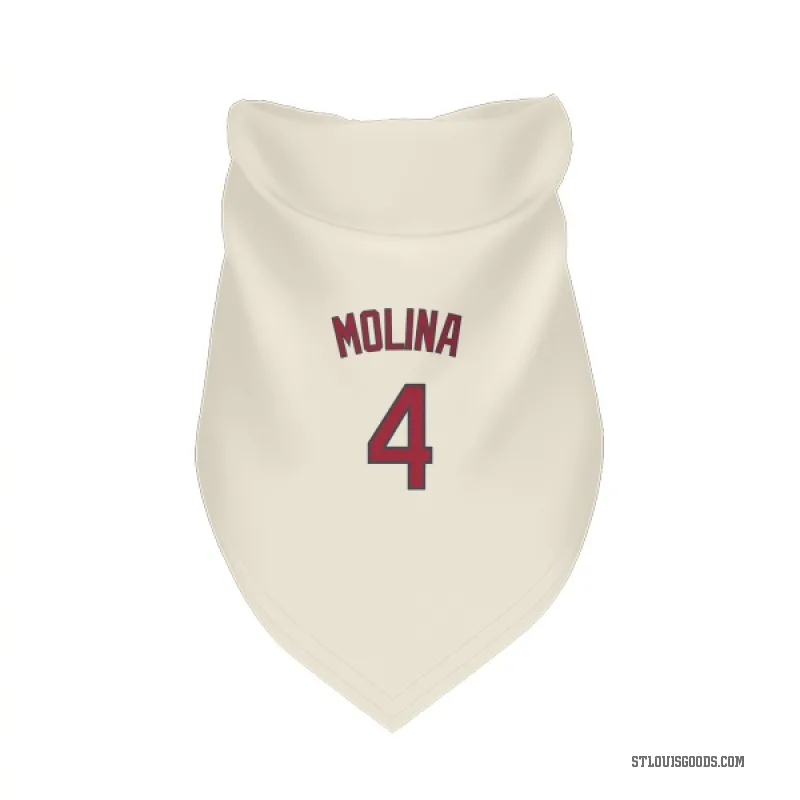 Yadier Molina Cream St. Louis Cardinals Cat & Dog Pet Bandana
