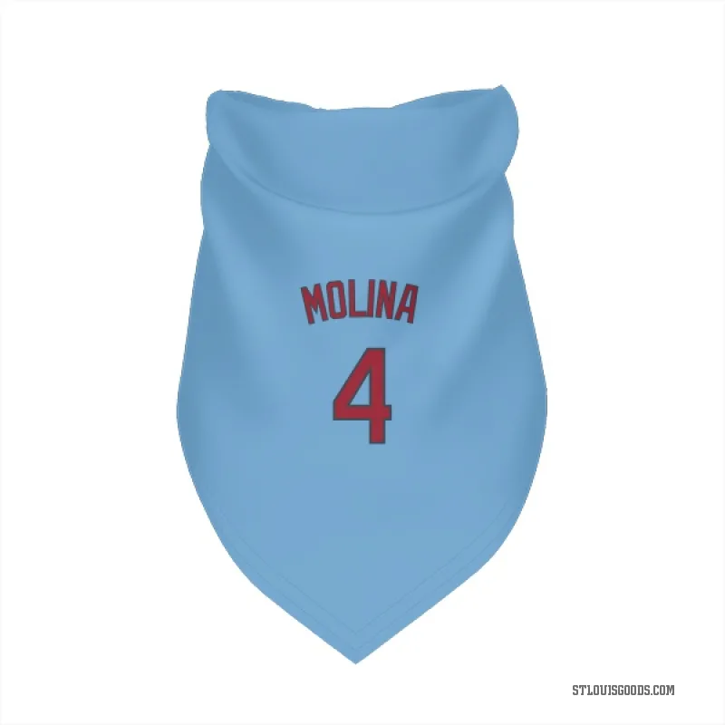 Yadier Molina Light Blue St. Louis Cardinals Cat & Dog Pet Bandana