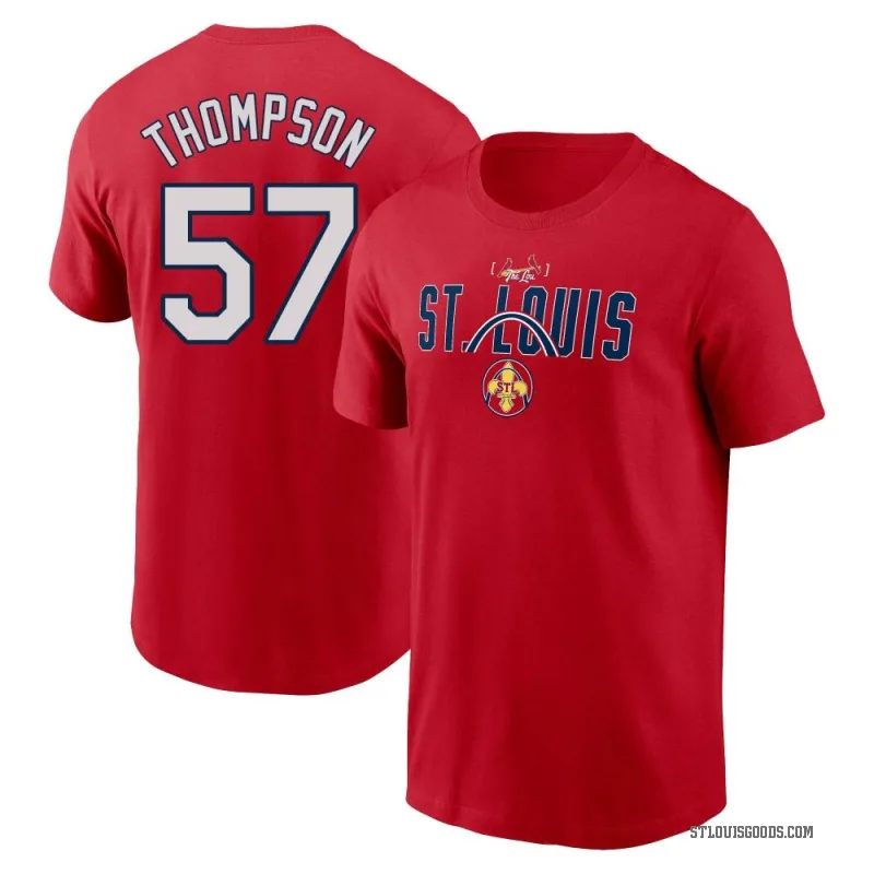 Zack Thompson Men's Red St. Louis Cardinals 2024 City Connect Graphic T-Shirt