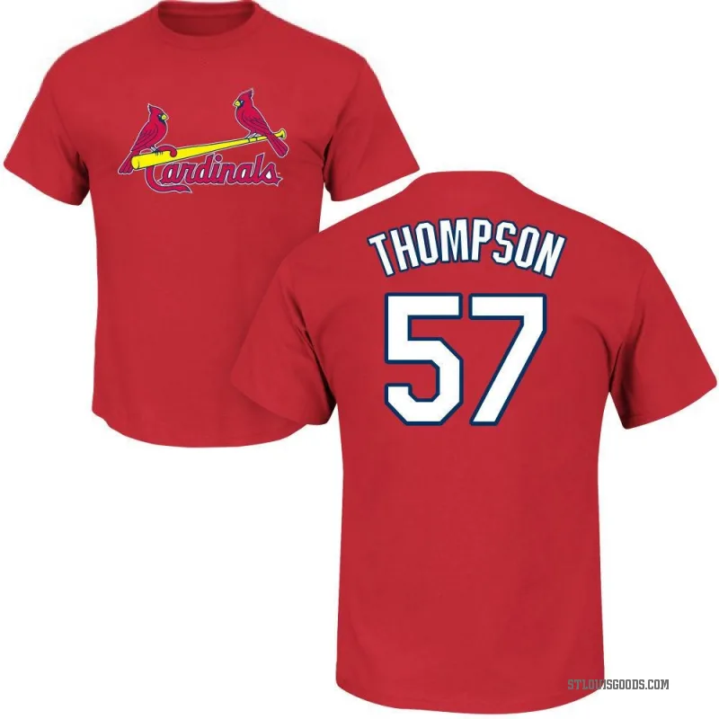 Zack Thompson Men's Red St. Louis Cardinals Roster T-Shirt -