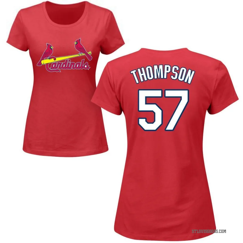 Zack Thompson Women's Red St. Louis Cardinals Roster T-Shirt -