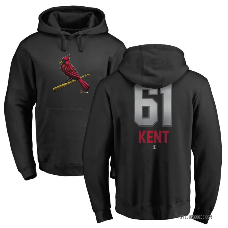 Zak Kent Men's Black St. Louis Cardinals Branded Midnight Mascot Pullover Hoodie -