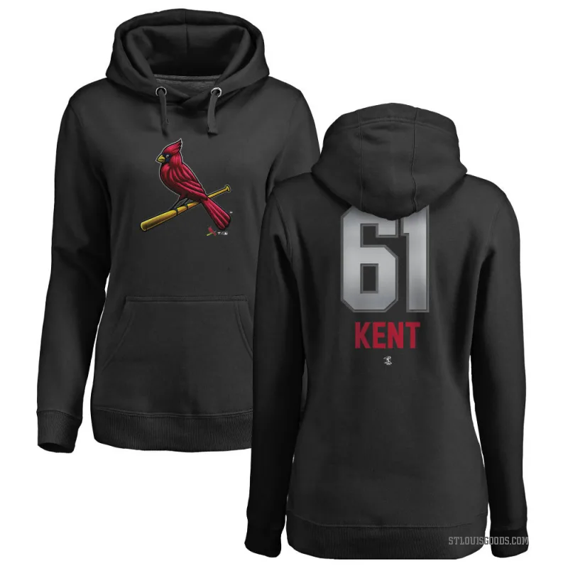 Zak Kent Women's Black St. Louis Cardinals Branded Midnight Mascot Pullover Hoodie -